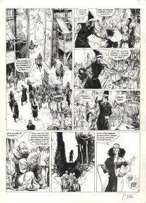 Black and white original page, Thorgal, Kriss de Valnor (T.28), Grzegorz Rosinski