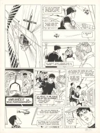 Planche noir et blanc, Gil St André, L'Héritage sanglant (T.9), Jean Charles Kraehn