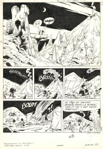 Planche noir et blanc, Boulouloum et Guiliguili (Les jungles perdues) , Le Trésor du Kawadji (T.3),  Mazel