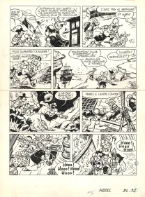 Planche noir et blanc, Les Mousquetaires, Le Vaisseau des brumes (T.2),  Mazel