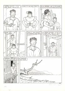 Planche noir et blanc, Adler, La Jungle rouge (T.7), René Sterne
