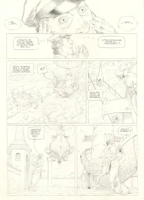 Planche noir et blanc, Sprague, Le Marin céleste (T.2), Olivier Roman