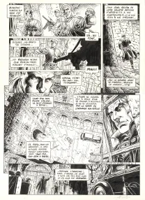 Black and white original page, Le Prince de la Nuit, Retour à Ruhenberg (T.6), Yves Swolfs