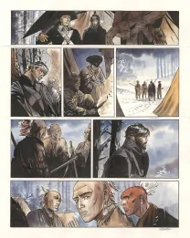 Colored original page, Nouvelle France, Bernard Vrancken