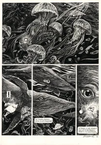Planche noir et blanc, La Tête de mort venue de Suède, Daria Schmitt