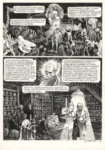 Planche noir et blanc, La Tête de mort venue de Suède, Daria Schmitt