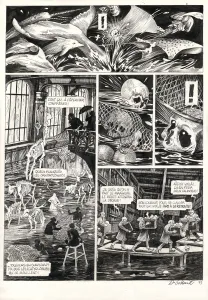 Planche noir et blanc, La Tête de mort venue de Suède, Daria Schmitt
