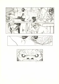 Black and white original page, Shi, Au Commencement était la colère (T.1), Josep Homs