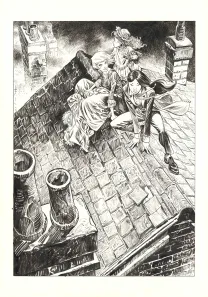 Illustration noir et blanc, Shi, Le Roi démon (T.2), Josep Homs