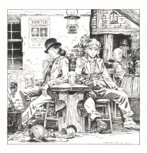 Black and white illustration, Shi, Victoria (T.4), Josep Homs