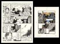Black and white original page, Jonathan, La Piste de Yéshé (T.17),  Cosey