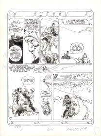 Black and white original page, Jonathan, Et la Montagne chantera pour toi (T.2),  Cosey