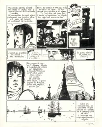 Black and white original page, Jonathan, Atsuko (T.15),  Cosey