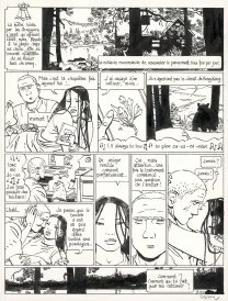 Planche noir et blanc, Le Bouddha d'Azur, Tome 2 (T.2),  Cosey