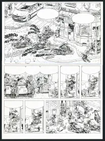 Planche noir et blanc, Joe Bar Team, Tome 5 (T.5),  BAR2