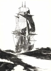 Illustration noir et blanc, Franck Bonnet