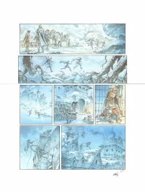 Colored original page, Les Hautes Herbes,  Grun