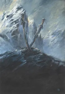 Couverture, Cycle Drenaï, Les Épées du jour et de la nuit, Didier Graffet