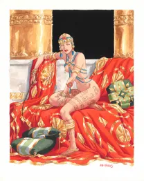 Colored illustration, Djinn, Cycle India (T. 10-13), Ana Miralles