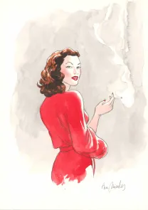Illustration couleur, Ava, quarante-huit heures dans la vie d'Ava Gardner, Ana Miralles
