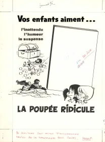 Black and white illustration, Tif et Tondu,  Will
