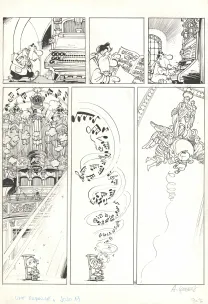 Planche noir et blanc, Jojo, Une pagaille de dieu le père (T.13), André Geerts