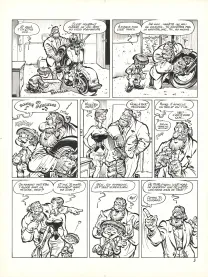 Black and white original page, Litteul Kévin, Litteul Kévin (T.1),  Coyote