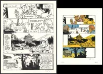 Black and white original page, Yiyun,  Cosey