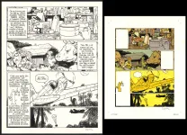 Black and white original page, Yiyun,  Cosey