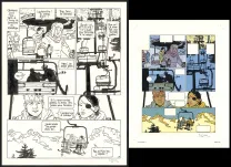 Black and white original page, Yiyun,  Cosey