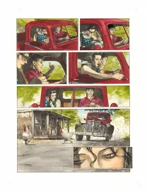 Colored original page, Rockabilly, Christophe Dubois