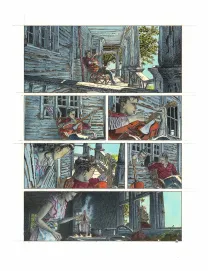 Colored original page, Rockabilly, Christophe Dubois