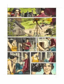 Colored original page, Rockabilly, Christophe Dubois