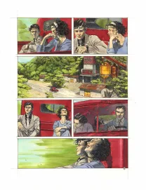 Colored original page, Rockabilly, Christophe Dubois