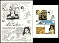 Black and white original page, Yiyun,  Cosey