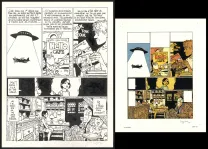 Black and white original page, Yiyun,  Cosey