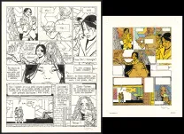 Black and white original page, Yiyun,  Cosey
