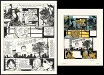 Black and white original page, Yiyun,  Cosey