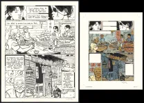 Black and white original page, Yiyun,  Cosey