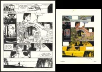 Black and white original page, Yiyun,  Cosey