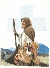 Colored illustration, Le livre secret de Merlin, Bruno Brucero