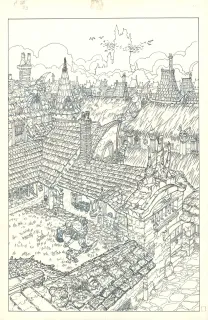 Planche noir et blanc, Enwin, Les Enfants de Gribourg (T.1),  Anouke