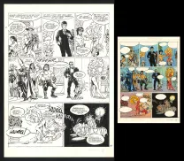 Planche noir et blanc, Lorette et Harpye,  Crisse