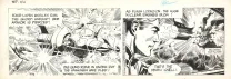 Planche noir et blanc, Flash Gordon, Dan Barry