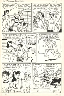 Planche noir et blanc, Betty & Veronica Friends Forever, Summer Fun, Dan De Carlo