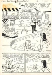 Planche noir et blanc, Betty & Veronica Friends Forever, Summer Fun, Dan De Carlo