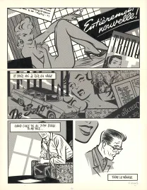 Black and white original page, Walter Minus