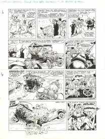 Black and white original page, Odilon Verjus, Vade retro Hollywood ! (T.6), Laurent Verron