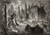 Illustration noir et blanc, Frankenstein, Stan Manoukian