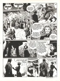 Planche noir et blanc, Undertaker, Mister Prairie (T.7), Ralph Meyer